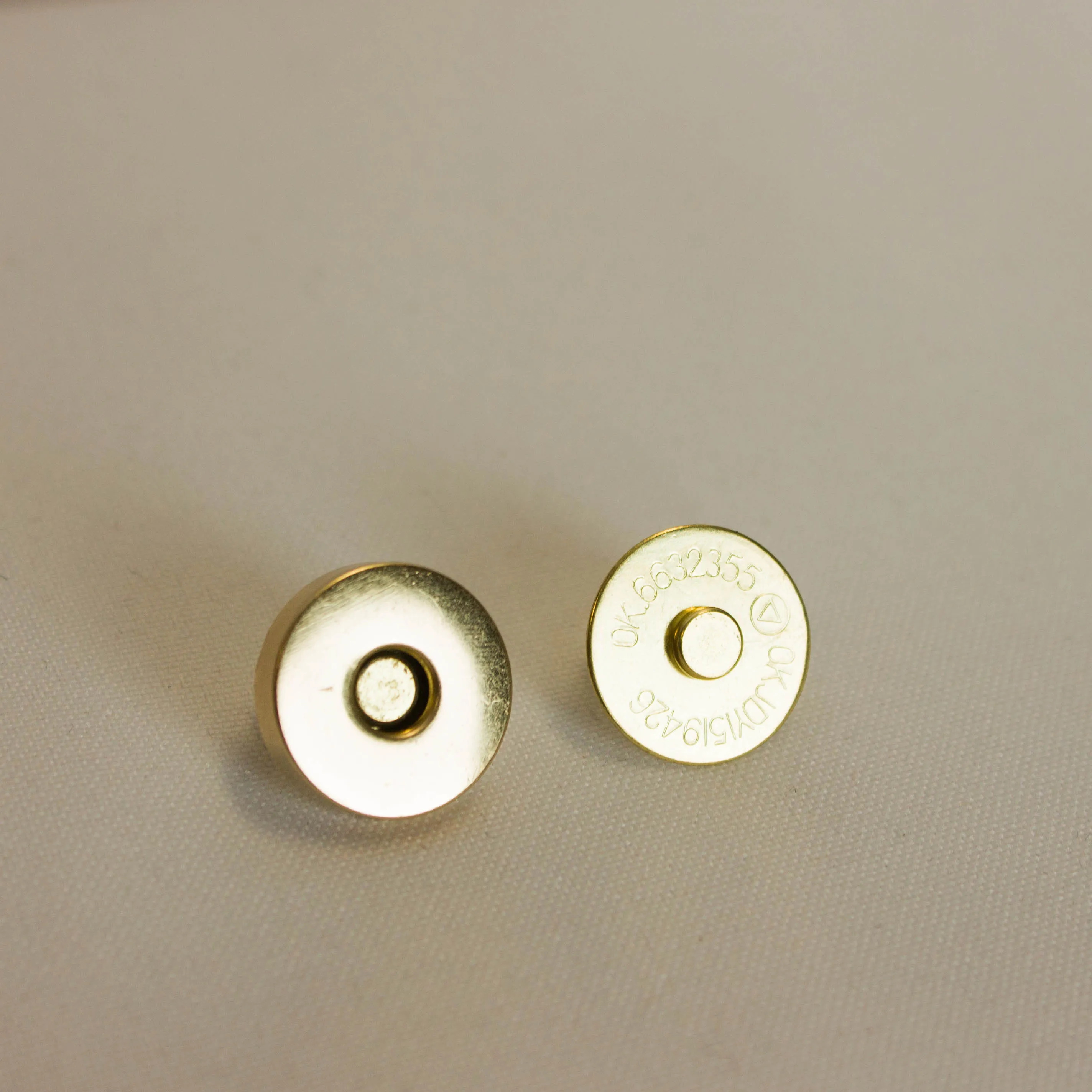 Magneetsluiting - 18 mm - goudkleurig
